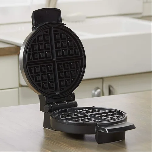 Vista 4 de BLACK+DECKER WMB500 - Máquina de gofres tradicional de estilo belga, acero inoxidable