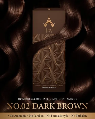 Vista 2 de Champú para cubrir el cabello gris - Champú de tinte para cabello 3 en 1 premium para cabello gris (marrón oscuro)