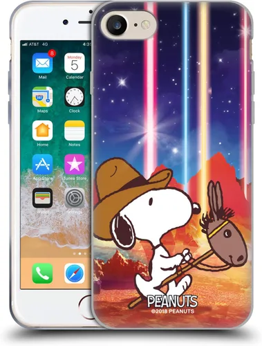 Vista 163 de Head Case Designs Funda de gel con licencia oficial de Peanuts Nebula Cactus Needles Snoopy Space Cowboy [protección de grado militar] compatible