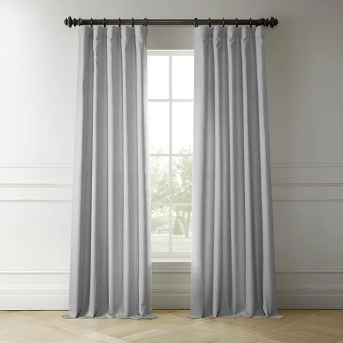 Vista 6 de HPD Half Price Drapes Cortinas italianas de lino sintético de 84 pulgadas de largo, cortinas de oscurecimiento para dormitorio y sala de estar, 50 x