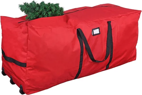 Vista 6 de ProPik - Bolsa rodante de almacenamiento para árbol de Navidad, se adapta a árboles desmontados de hasta 9 pies de altura, 28 pulgadas de alto x