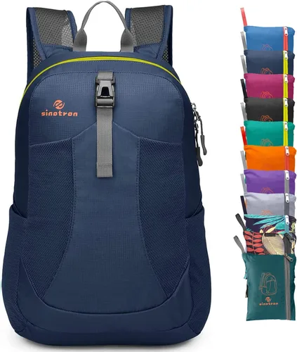 Vista 11 de Sinotron - Mochila de senderismo ligera y plegable de 22 l, mochila pequeña de senderismo, mochila de día para mujeres, hombres, viajes, camping