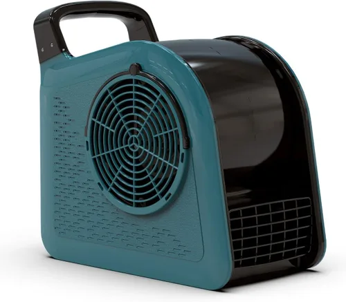 Vista 10 de Ventilador portátil para el hogar: ventiladores de piso de alta velocidad para refrigeración y secado, motor de aire con rotación de 185°