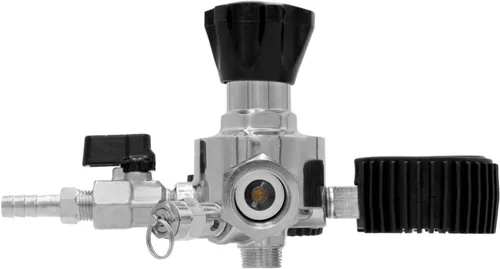 Vista 7 de Kegco Elite Series - Regulador de cerveza de barril de CO2 de doble calibre, 2 productos, cromo