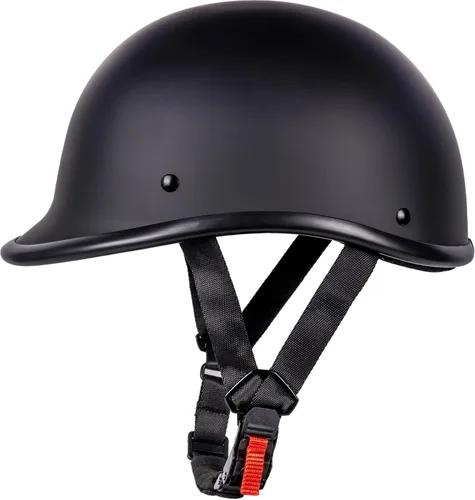 Vista 13 de Yesmotor - Casco de motocicleta de perfil bajo aprobado por DOT Fibra de carbono