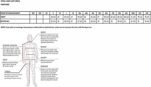 Vista 3 de Chaleco vaquero para hombre con broche y cierre ocultos de Milwaukee
