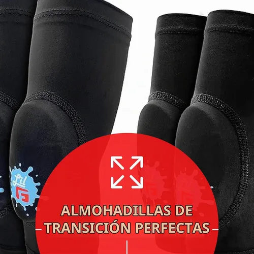 Vista 4 de G-Form Lil'G - Juego de rodilleras y codos para bicicleta, color negro