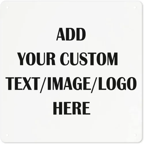 Vista 24 de Letrero de metal personalizado con tu propio texto o imagen, texto, imagen, logotipo, imagen, letreros personalizados para pared, exteriores, calle