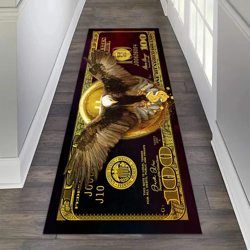 Vista 8 de JUST BREATHE Alfombra Pasillo 100 Millones Alfombra Pasillo Abstracta Dinero Alfombras Arte Cinematográfico Alfombra Pasillo Alfombra de Área 06