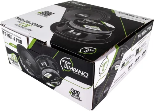 Vista 7 de Timpano 6.5 Pulgadas Altavoz de Rango Medio Superficial 500 Vatios de Potencia Máxima TPT-MR6-4 PRO, 6.5 Altavoces de Rango Medio 4 Ohm Montaje