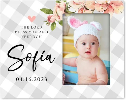 Vista 11 de LifeSong Milestones Marco de fotos de bautismo, regalos de bautismo personalizados para niñas, niños, padrinos, regalos de baby shower, recuerdos