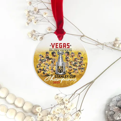 Vista 4 de Vegas Knights Stanley - Adorno dorado para la Copa Champions We Want The Cup
