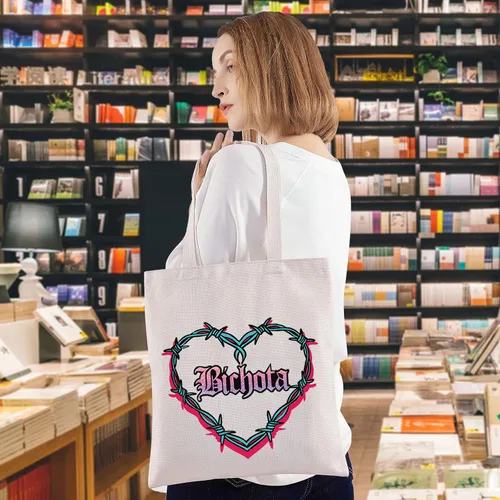 Vista 3 de WZMPA Bolsa de maquillaje cosmética de música latina, regalo inspirado en música, fanáticos de la música, bolsa con cremallera para familiares