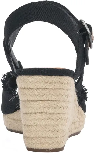 Vista 5 de Lucky Brand Sandalias de cuña Mindra para mujer Negro