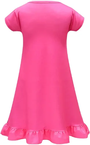 Vista 2 de Vowdicua Disfraz de Isabella para niñas vestido de cuello redondo Mirabel