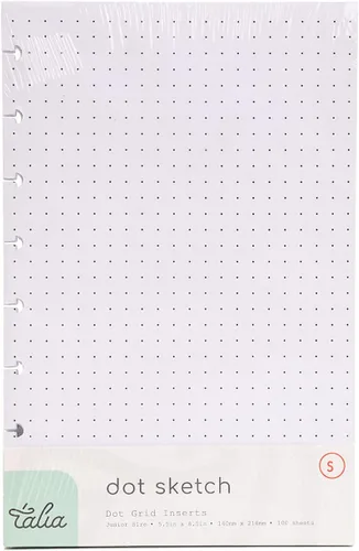 Vista 30 de Talia - Recambios para cuaderno con espiral (Páginas en blanco (negro), Junior (5.5 x 8.5 pulgadas))