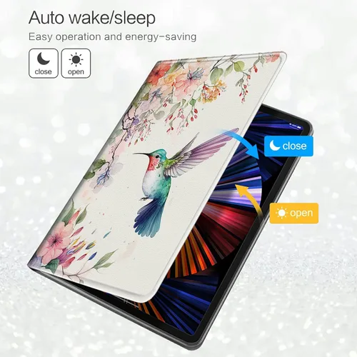 Vista 67 de Funda para tablet Kinlde Fire HD 10 (11ª generación 2021) Fire HD 10 Plus 2021, delgada, de piel sintética, con función atril, función atril