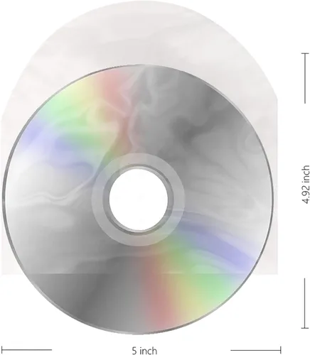 Vista 7 de 100PCS CD/DVD Mangas Anti-estáticas Transparente Transparente Funda de Plástico para CD y DVD de 5 pulgadas