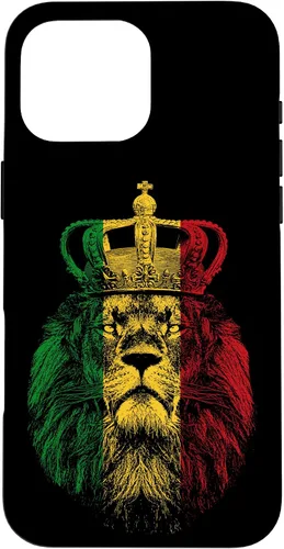 Vista 19 de Rasta Lion of Judah Rastafarian Reggae Ethiopian Lion Gift Case for iPhone 17