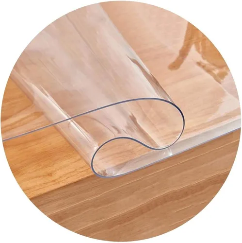 Vista 3 de HYCH-Chair Mat, PVC transparente plástico alfombra hogar oficina piso duro protección antideslizante WearableSoft vidrio mat 0.039 in, 23.6x35.4 in