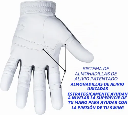 Vista 4 de Bionic. Guantes para hombre. Para golf fabricado con piel de Cabretta duradera y genuina.