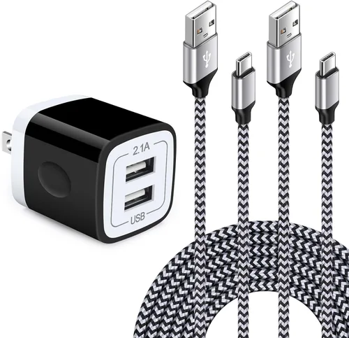 Vista 9 de Cargador de pared USB, adaptador de cargador de 2.1 A con cable de carga rápida de 6 pies para Motorola Moto Razr 2024, Moto G 5G 2024/Edge 2024
