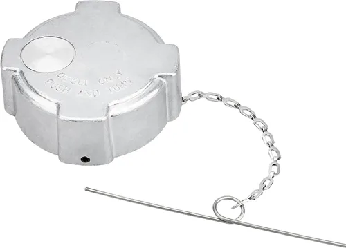 Vista 10 de Tapa de combustible diésel de bloqueo, tamaño nominal de 3", 1/4 de vuelta, sin ventilación, tapa de combustible de aluminio para Freightliner