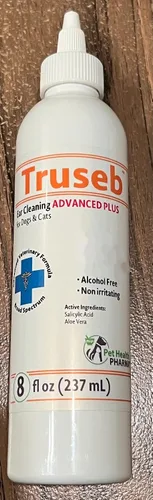 Vista 2 de Truseb - Limpiador de oídos Flush Advanced Plus fórmula para gatos y perros, elimina la suciedad y los desechos y ayuda a prevenir problemas