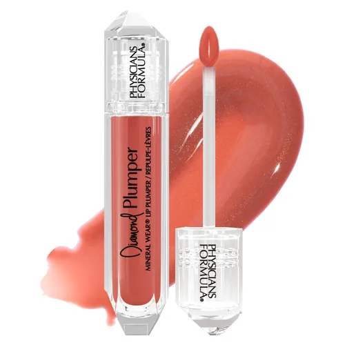 Vista 11 de Physicians Formula Mineral Wear Diamond Lip Plumper Gloss, dermatológicamente probado, diamante de bayas brillantes