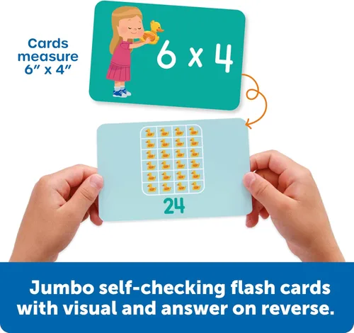 Vista 4 de Tarjetas de multiplicación visual jumbo de Learning Resources