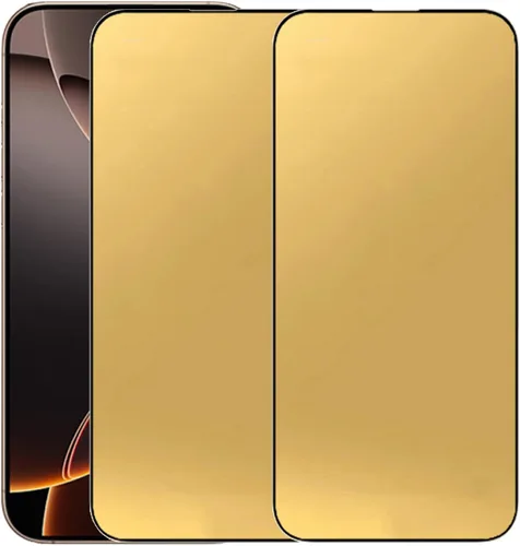 Vista 9 de Película protectora de pantalla de espejo de vidrio templado antiazul para iPhone 14 Pro Max, 6.7 pulgadas, dureza 9H, antiarañazos, cubierta