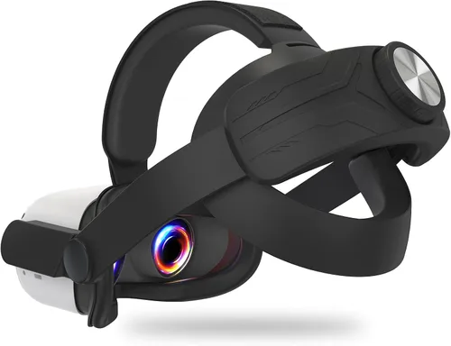 Vista 3 de Comfort Head Strap for Oculus Quest 2, MTomatoVR Lightweight Replacement Strap VR Accessaries, Reduce Face Pressure Comfortable Convenient Flip