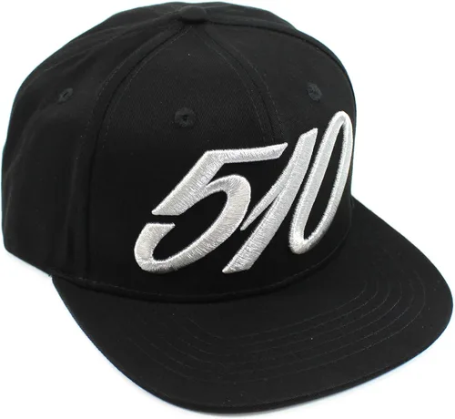Vista 4 de Datsun 510 - Gorra de béisbol con cierre a presión, ala plana, color negro, Negro