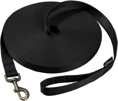 Vista 27 de Hi Kiss Correa de Entrenamiento de Obediencia y Agilidad para Perros/Cachorros - 15 pies 20 pies 30 pies 50 pies 100 pies - Ideal para Jugar
