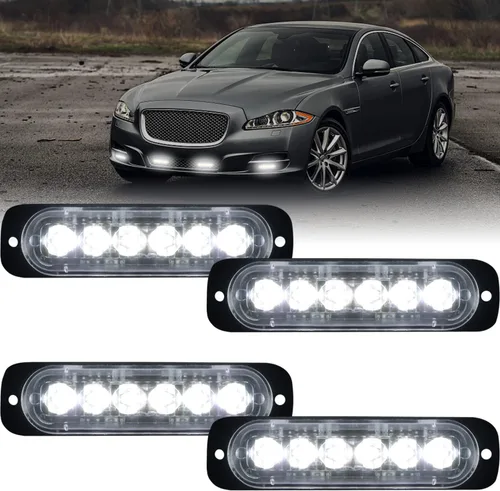 Vista 10 de XT Auto - Luz estroboscópica de advertencia (6 luces LED)