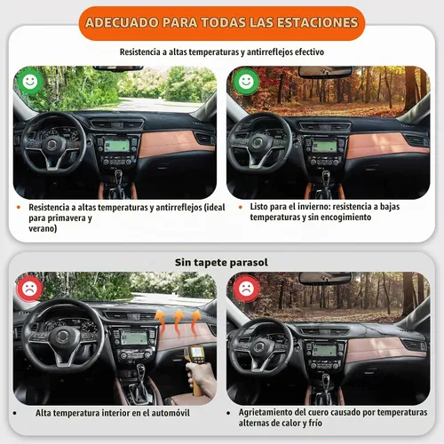 Vista 8 de Cubierta para salpicadero, alfombra antirreflejos, antideslizante, protector solar apto para Ca-dillac SRX 2010, 2011, 2012, 2013, 2014, 2015, 2016
