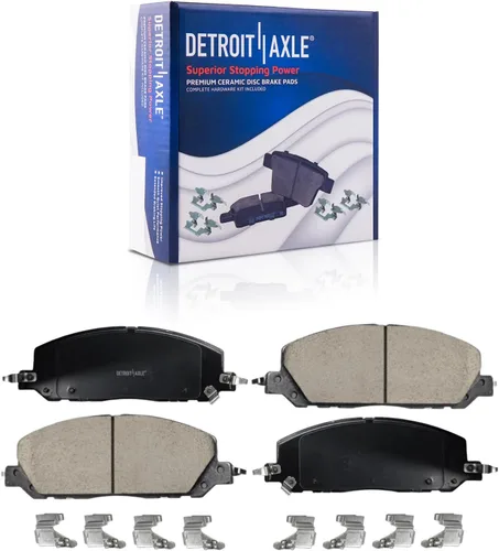 Vista 11 de Detroit Axle - Kit de freno delantero de 4 piezas para Dodge Caravan Plymouth Voyager 1991-1995 1991-1993 Grand Voyager, rotores de freno de disco