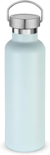Vista 14 de Volhoply 24 onzas Botella de agua aislada con boca estándar con tapa de combinación de plástico y acero inoxidable, botellas de agua de 304 18/8