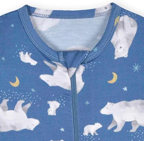 Vista 4 de Gerber Pijama unisex para bebé y niño pequeño, suave, con pies, con viscosa hecha con eucalipto