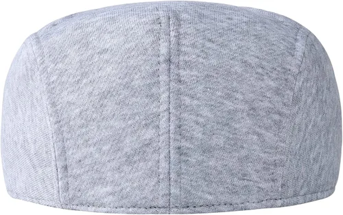 Vista 6 de JANGOUL Sombreros Newboy de algodón para hombre, gorra plana ajustable, gorra ajustable irlandesa
