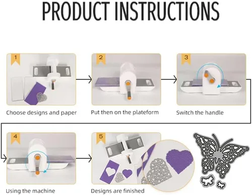 Vista 8 de Juego de 5 troqueles de metal de flores 3D, plantillas de manualidades para manualidades, tarjetas de papel, plantillas de corte para manualidades