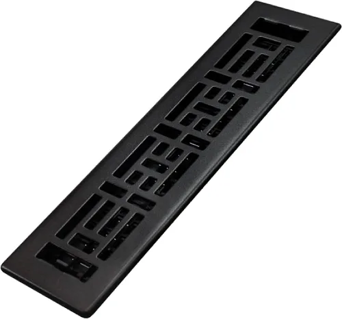 Vista 25 de Decor Grates Registro de suelo oriental AJH212-RB, 2 x 12 pulgadas, acabado de bronce frotado