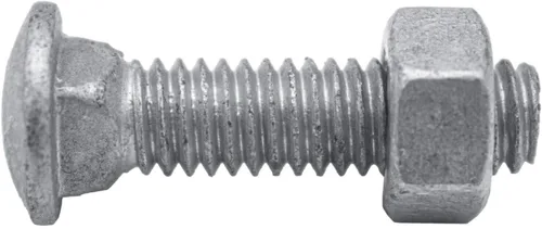 Vista 4 de Pernos de carro 1/4-20 x 3/4 ": Pernos de carro galvanizados a granel para valla (25 piezas)