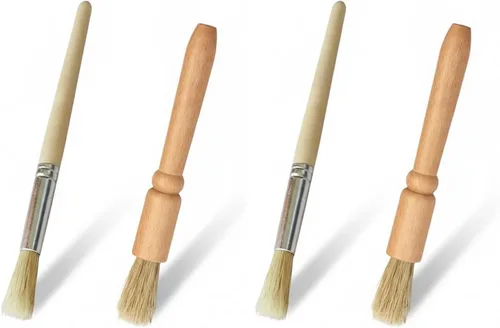 Vista 10 de 2 piezas de cepillo de limpieza para molinillo de café, mango de madera y cerdas naturales, cepillo de espresso para polvo de madera, accesorios