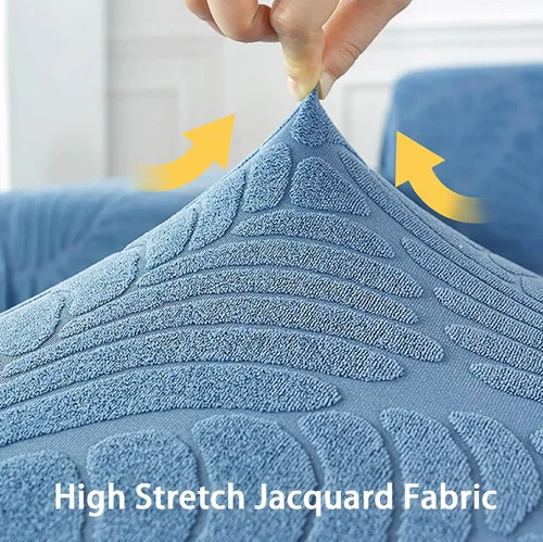 Vista 2 de Fundas elásticas para sofá modular, funda de sofá jacquard en forma de L, gruesa y antideslizante, protector de muebles, funda de sofá adecuada