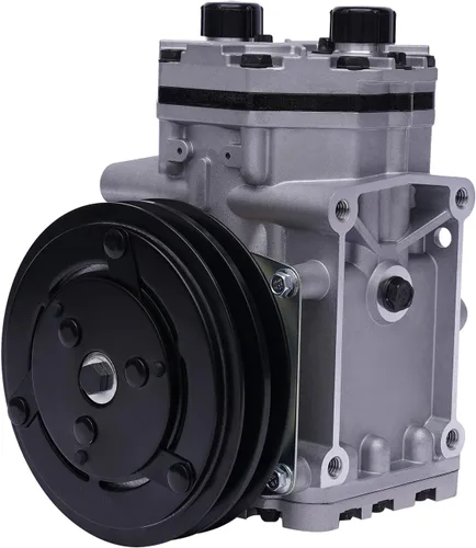Vista 9 de Compresor de CA apto para Freightliner 1998-1997, para Kenworth, 2000-1996, para Peterbilt 2000-1996, reemplazo del compresor de aire acondicionado