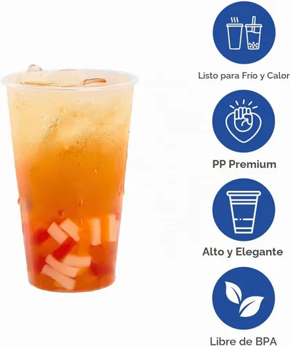 Vista 3 de Karat Taza de polipropileno de alta calidad de 24 oz - 500