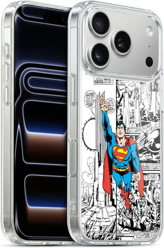 Vista 89 de Head Case Designs Funda de gel con licencia oficial de Superman DC Comics Collage Comicbook Art [protección de grado militar] compatible con Apple