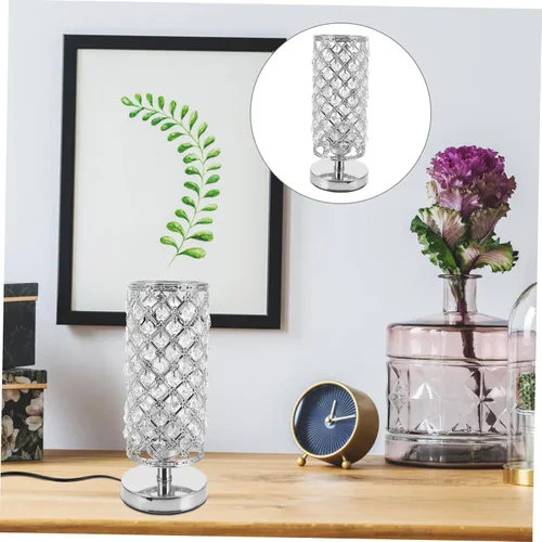 Vista 3 de DOITOOL Lámpara de escritorio de cristal única pequeña lámpara de mesa táctil para iluminación decorativa casera