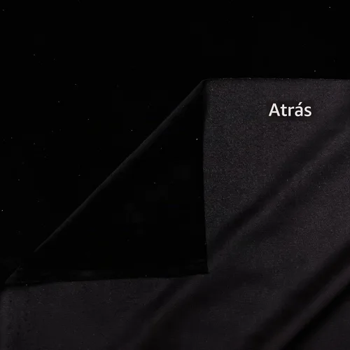Vista 2 de TinaKim Tela de Terciopelo para Tapicería de Sofá, Material para Funda de Almohada y Funda de Silla, Reparación DIY (Negro, 2 Yardas)